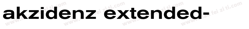 akzidenz extended字体转换